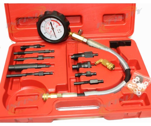 DIRECT & INDIRECT DIESEL ENGINE COMPRESSION INJECTION TESTER 12pc TEST KIT